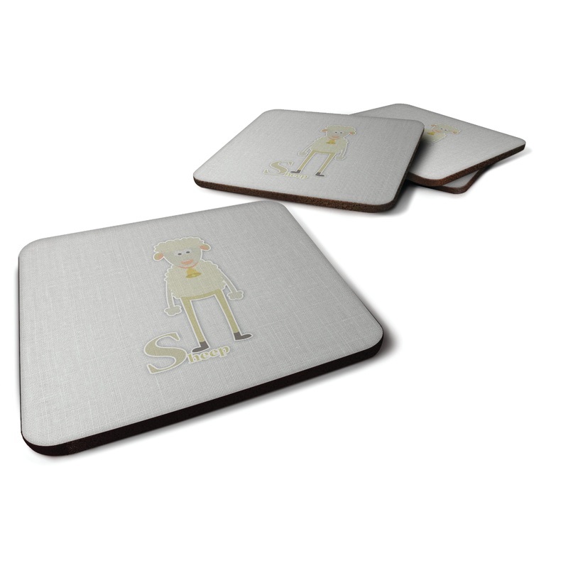 Alphabet S for Sheep Foam Coaster  BB5744FC