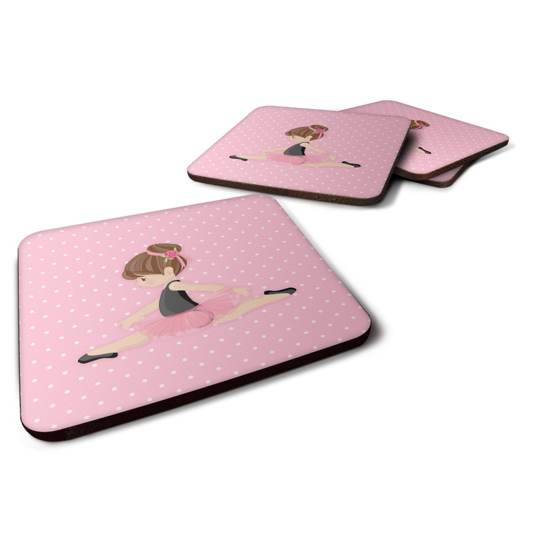 Ballerina Brunette Jete Foam Coaster  BB5174FC