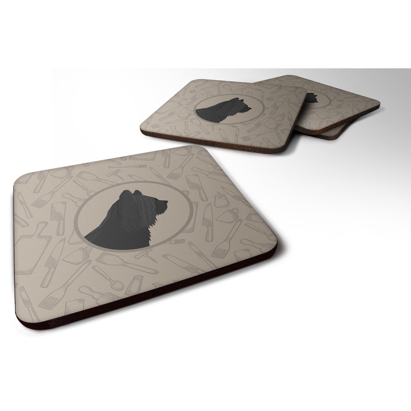 Skye Terrier In the Kitchen Foam Coaster  CK2211FC