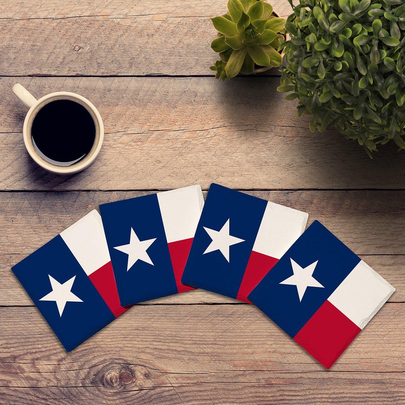 Texas State Flag | Drink Coaster Set