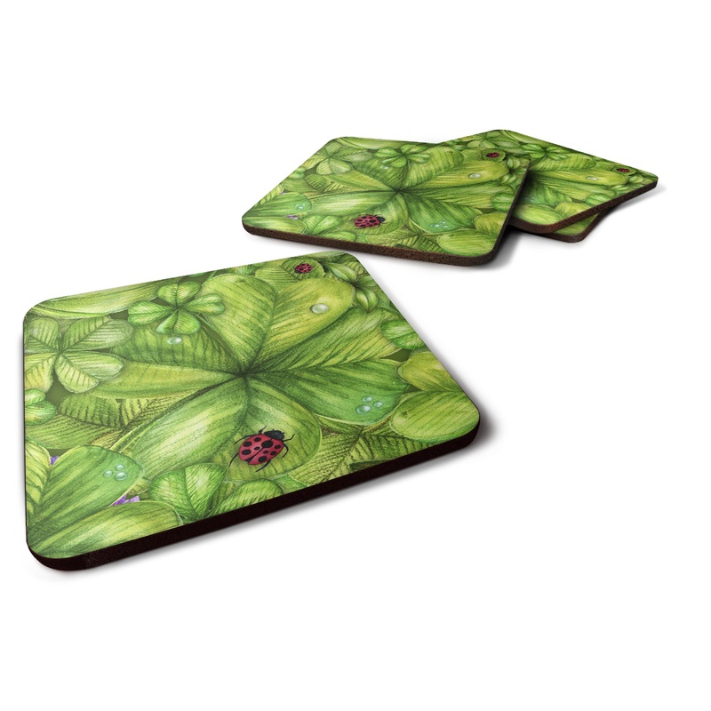 Shamrocks and Lady bugs Foam Coaster  BB5754FC