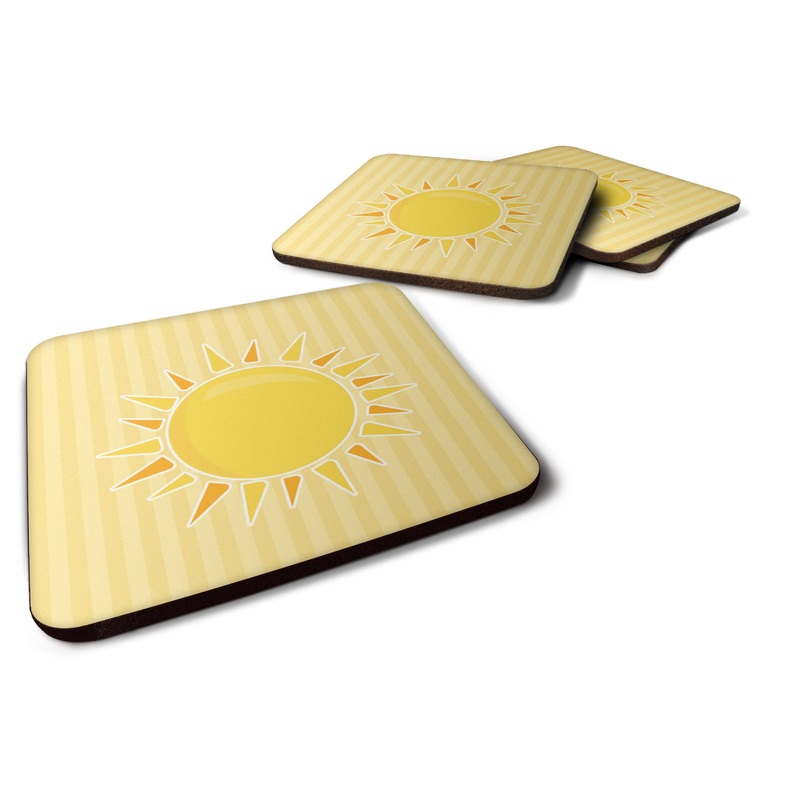 Sunshine Sun on Stripes Foam Coaster  BB7066FC