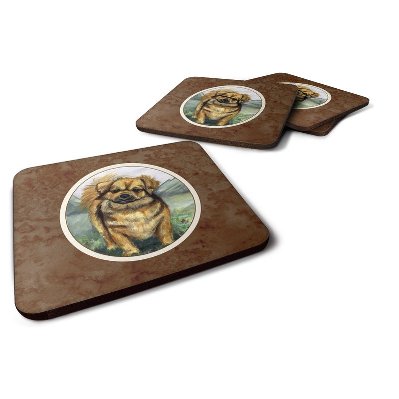 Tibetan Spaniel Foam Coaster  7075FC