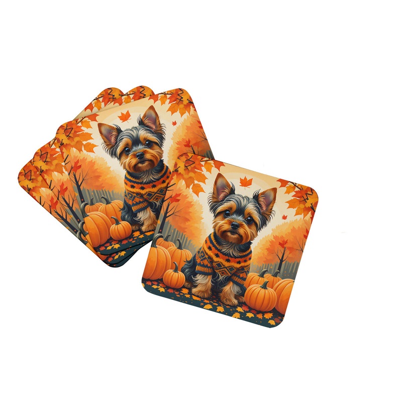 Yorkshire Terrier Fall Foam Coaster
