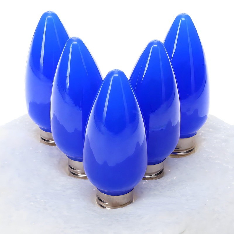 C9 Blue ProCore LED Christmas Light Bulbs, Opaque, Pack of 25