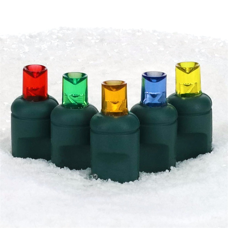 5mm Multicolor LED Christmas Lights, 35 Bulbs, 4" Spacing