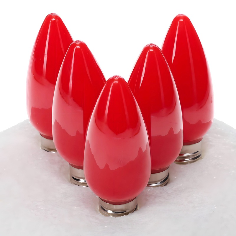 C9 Red ProCore LED Christmas Light Bulbs, Opaque, Pack of 25