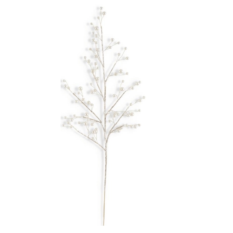 29 Inch Gold Glittered Stem w/Pearls
