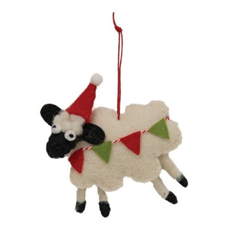 Felted Sheep Ornament