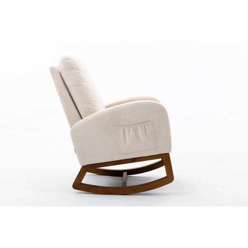 Living room comfortable rocking chair living room chair Beige