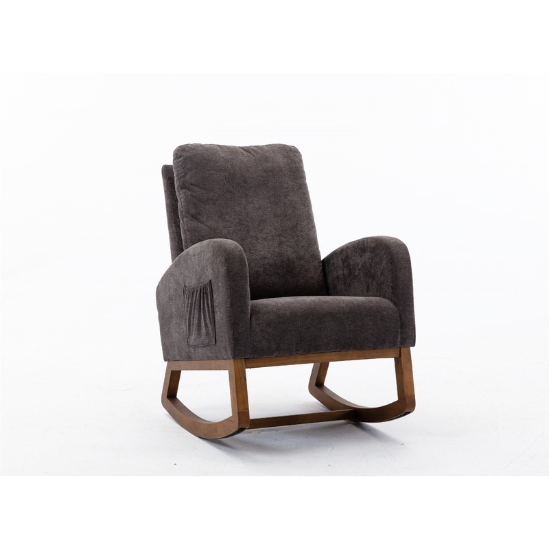 living room Comfortable rocking chair living room chair Dark Gray