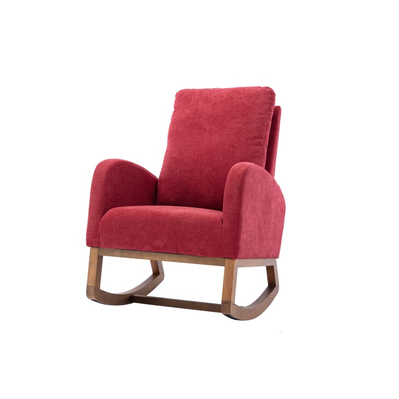 living room Comfortable rocking chair living room chair Red