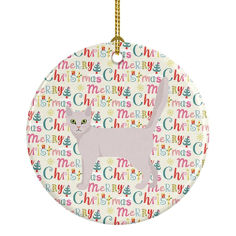 Burmilla Cat Christmas Ceramic Ornament