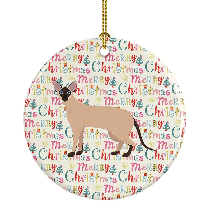 Colorpoint Shorthair #2 Cat Christmas Ceramic Ornament