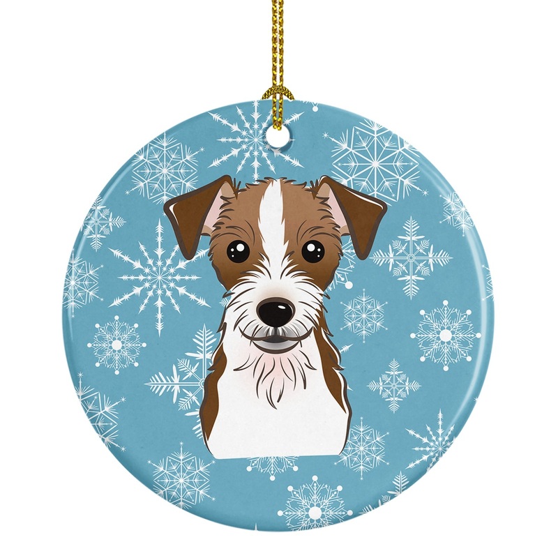 Snowflake Jack Russell Terrier Ceramic Ornament BB1636CO1