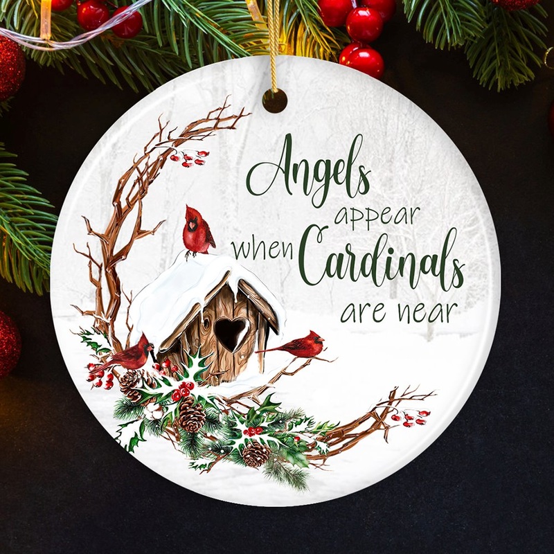 Winter Cardinal Memorial Ornament