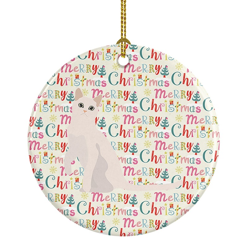 Burmilla #1 Cat Christmas Ceramic Ornament