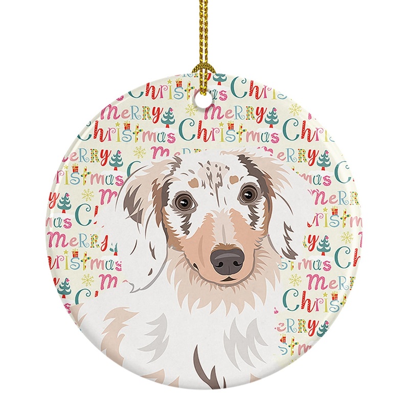 Chihuahua Dapple #2 Christmas Ceramic Ornament