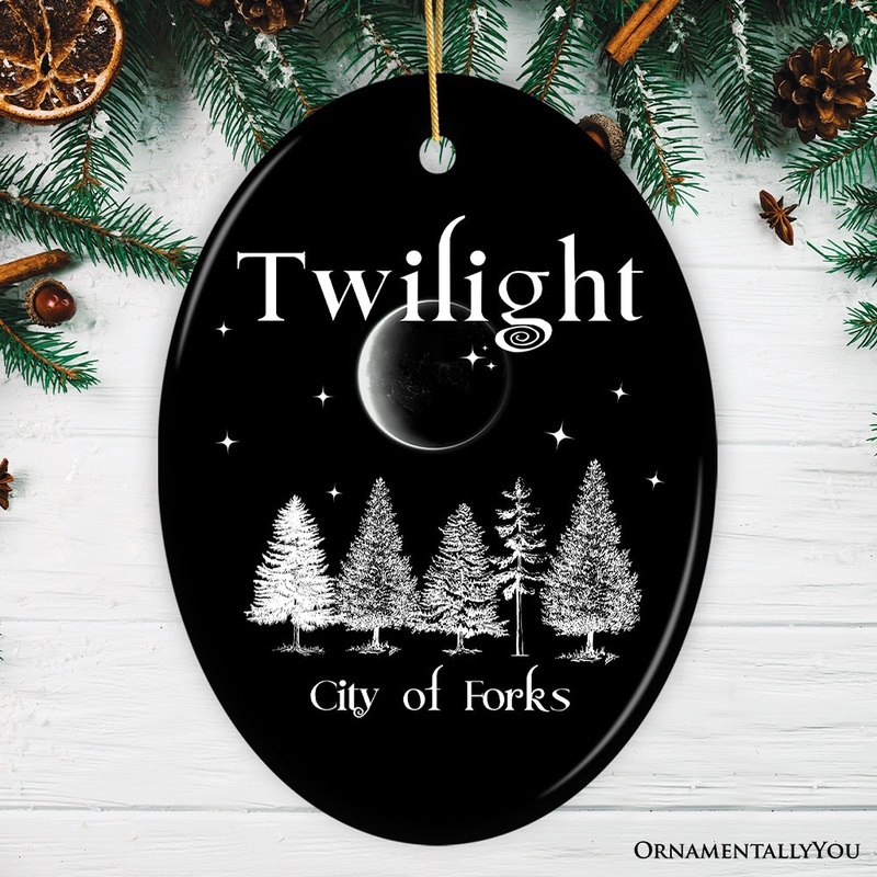 Twilight City of Forks Ornament, Teenage Girl Christmas Gift