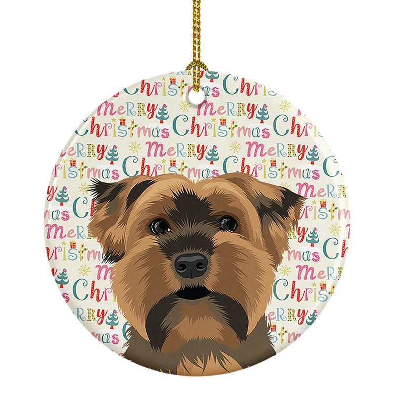Yorkie Chocolate #1 Christmas Ceramic Ornament