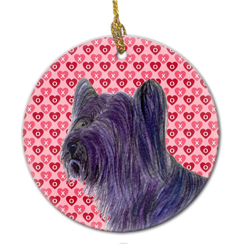 Skye Terrier Ceramic Ornament