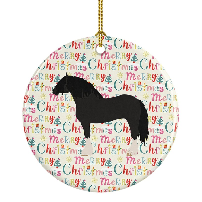 Pomeranian Rogener Goose Christmas Ceramic Ornament