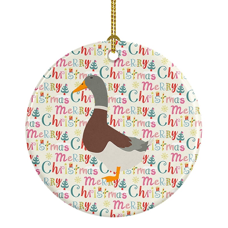 Saxony Sachsenente Duck Christmas Ceramic Ornament