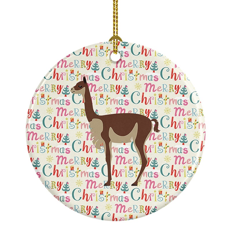 Vicugna or Vicuna Christmas Ceramic Ornament