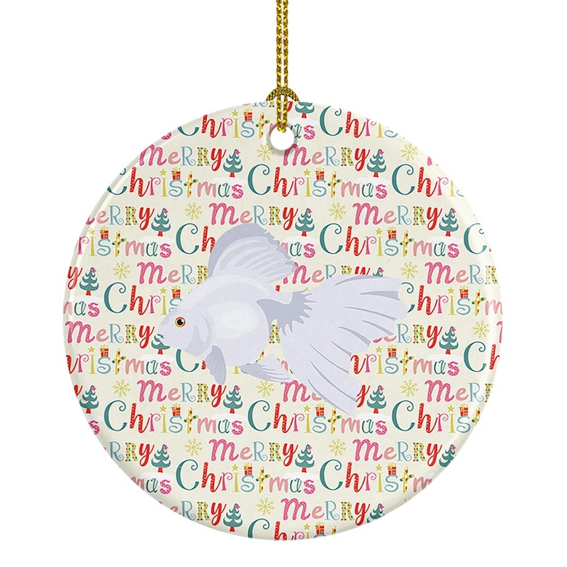 Ryukin Goldfish Christmas Ceramic Ornament