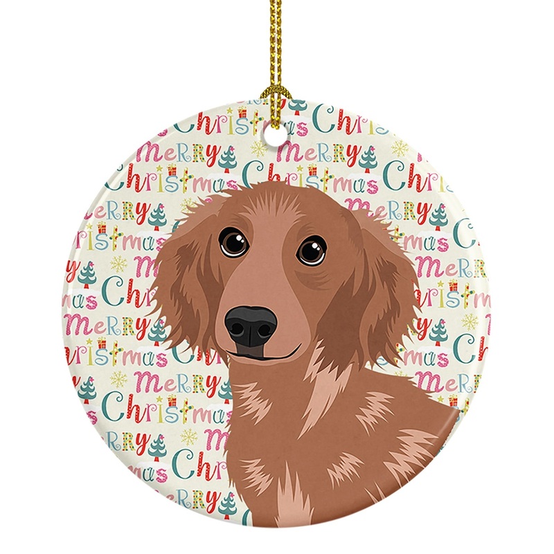 Chihuahua Red #2 Christmas Ceramic Ornament