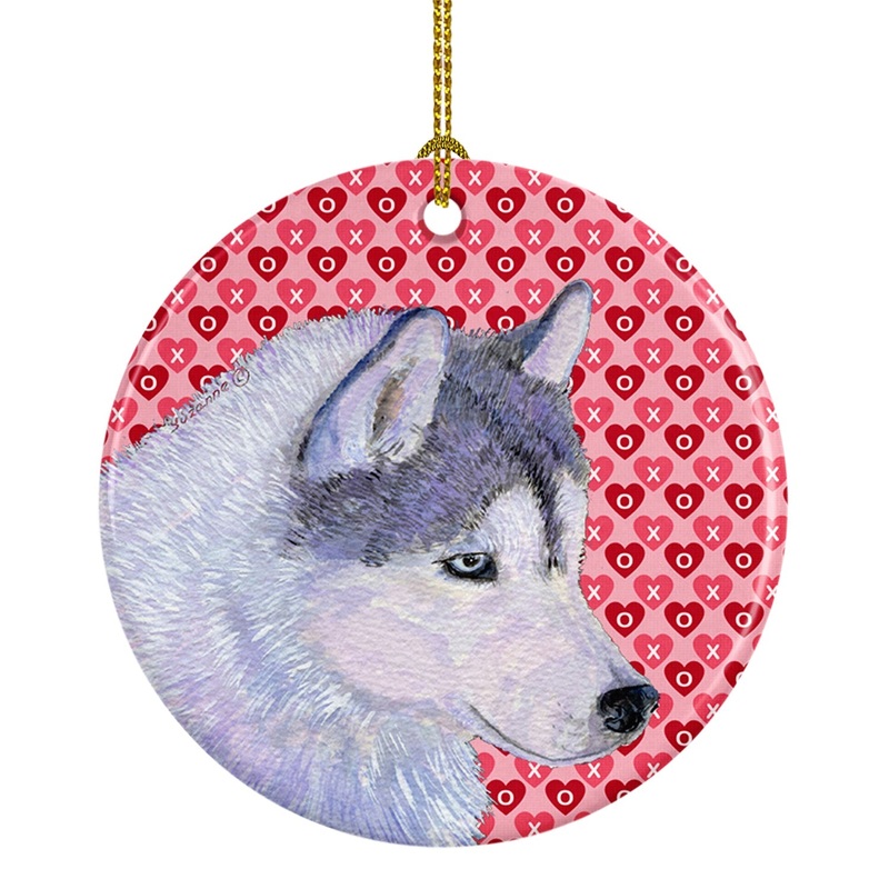Siberian Husky  Ceramic Ornament