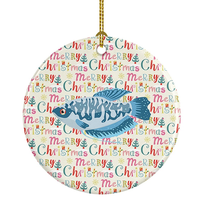 Opaline Gourami Christmas Ceramic Ornament