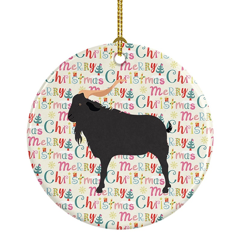 Verata Goat Christmas Ceramic Ornament