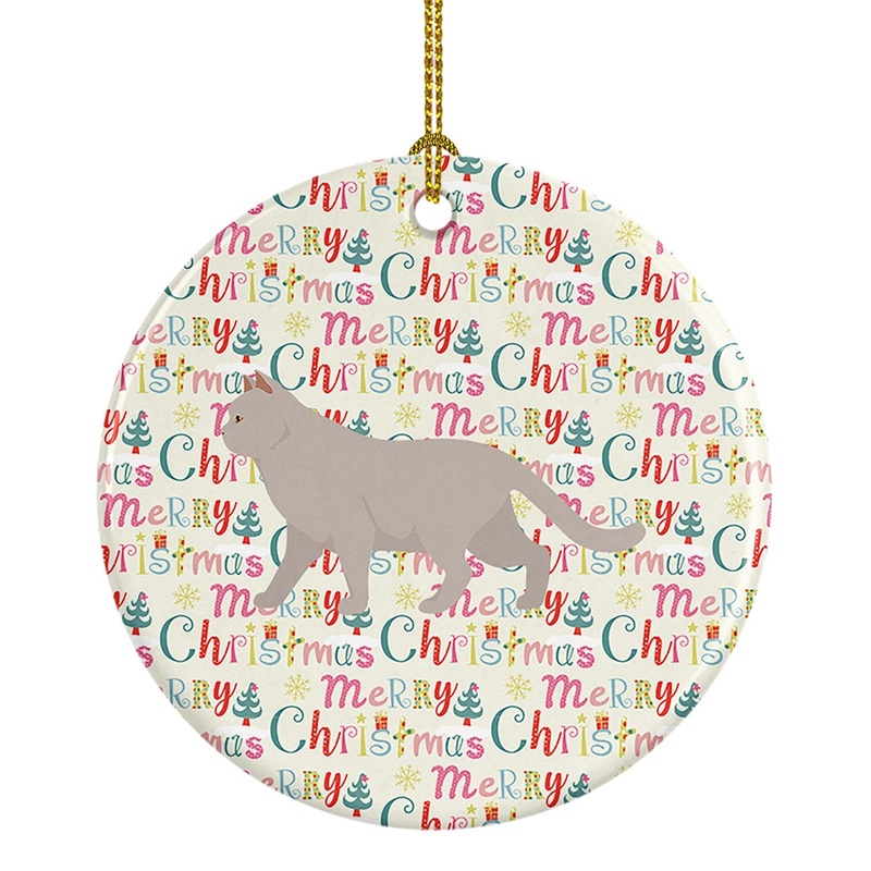 British Shorthair #2 Cat Christmas Ceramic Ornament