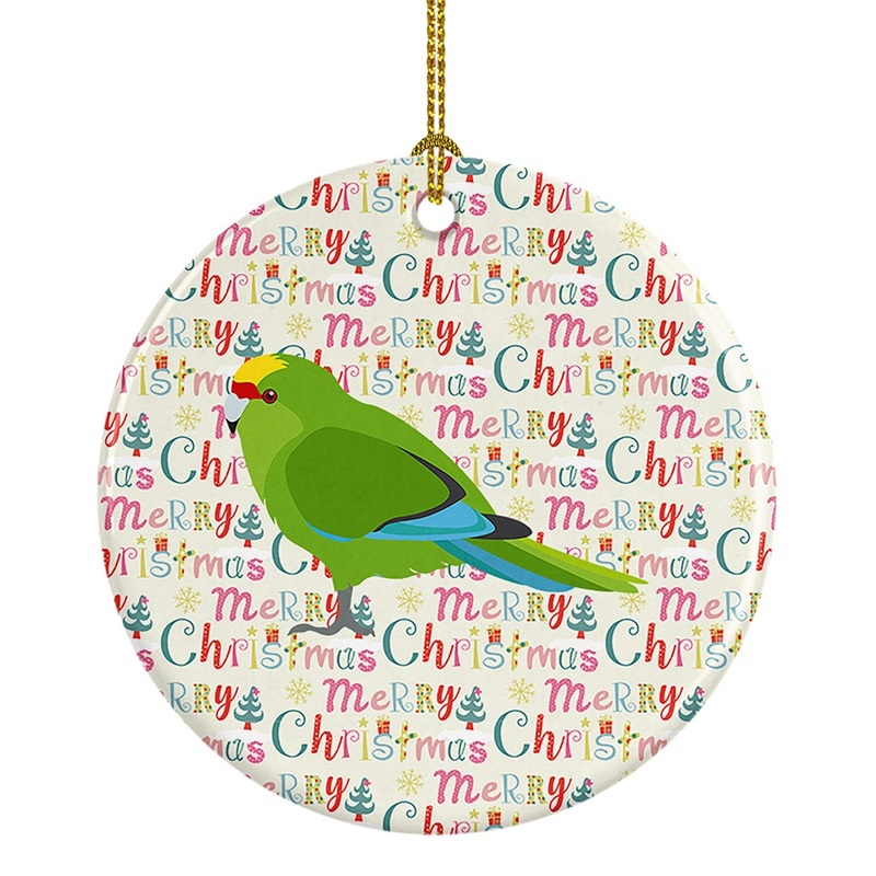 New Zealand Parakeet Christmas Ceramic Ornament