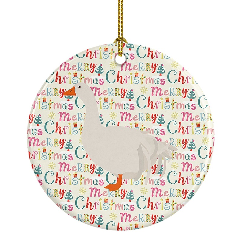 Sebastopol Goose Christmas Ceramic Ornament