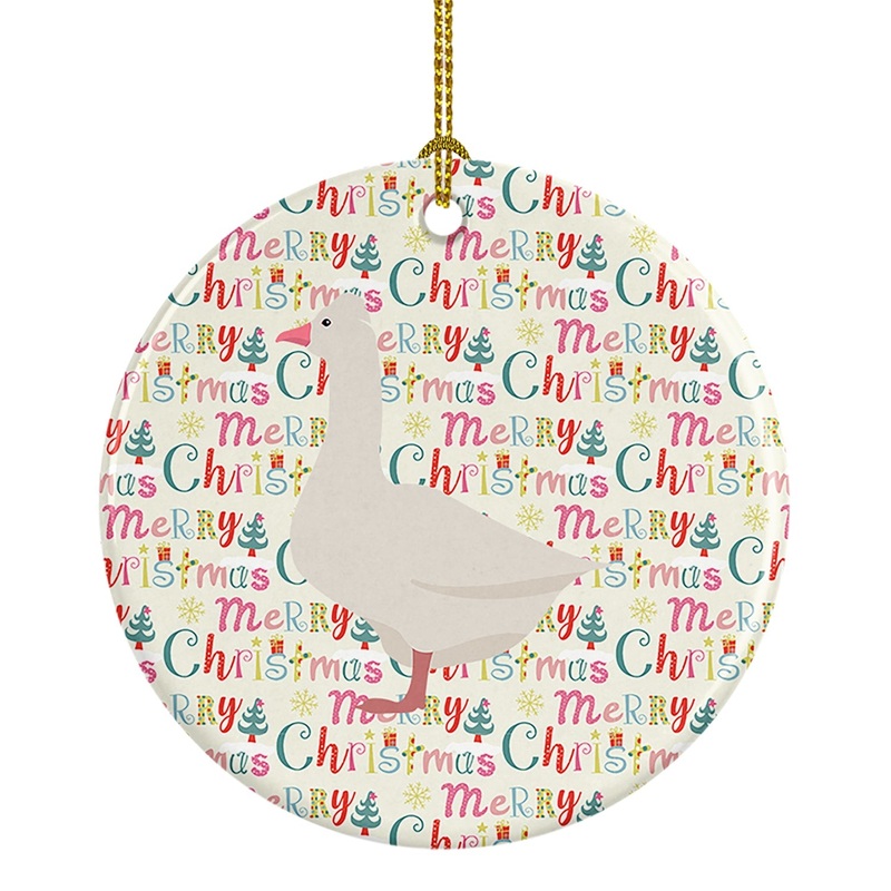 Roman Goose Christmas Ceramic Ornament