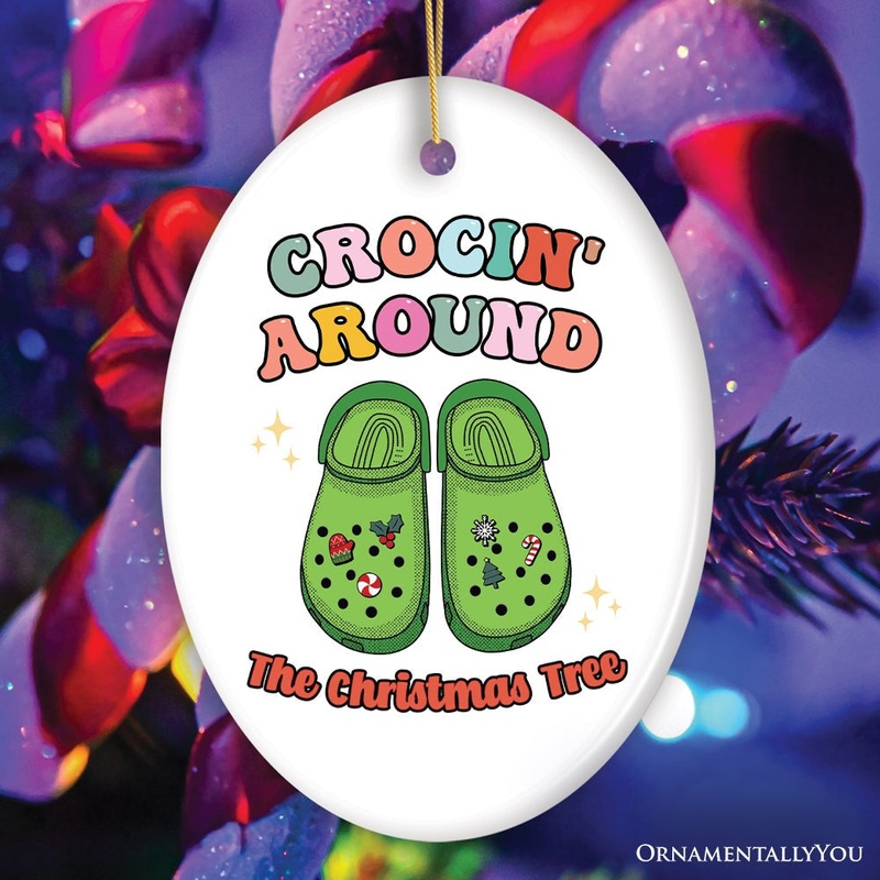 Crocin Around The Christmas Tree Joyfully Funny Christmas Ornament