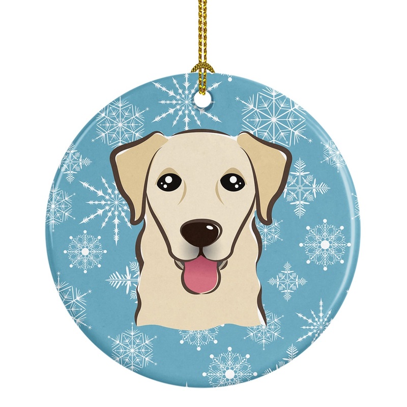 Snowflake Golden Retriever Ceramic Ornament BB1686CO1