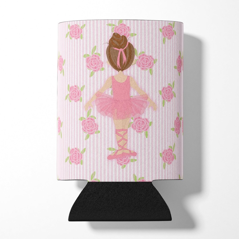 Ballerina Brunette Back Pose Can or Bottle Hugger BB5176CC