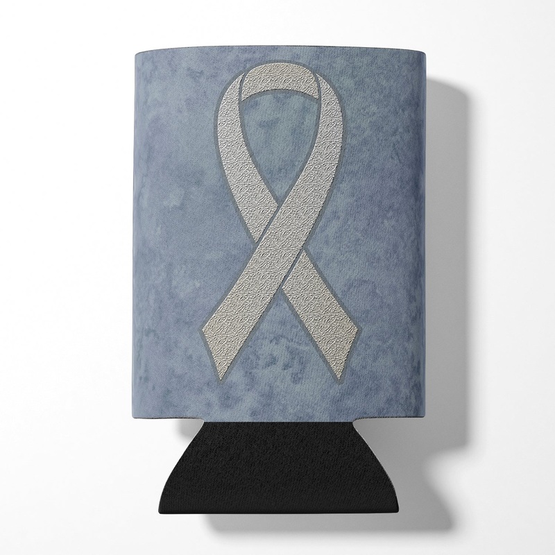 Clear Ribbon for Lung Cancer Awareness Can or Bottle Hugger AN1210CC