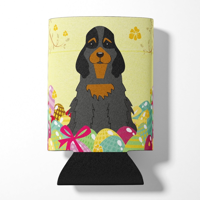 Easter Eggs Cocker Spaniel Black Tan Can or Bottle Hugger BB6093CC