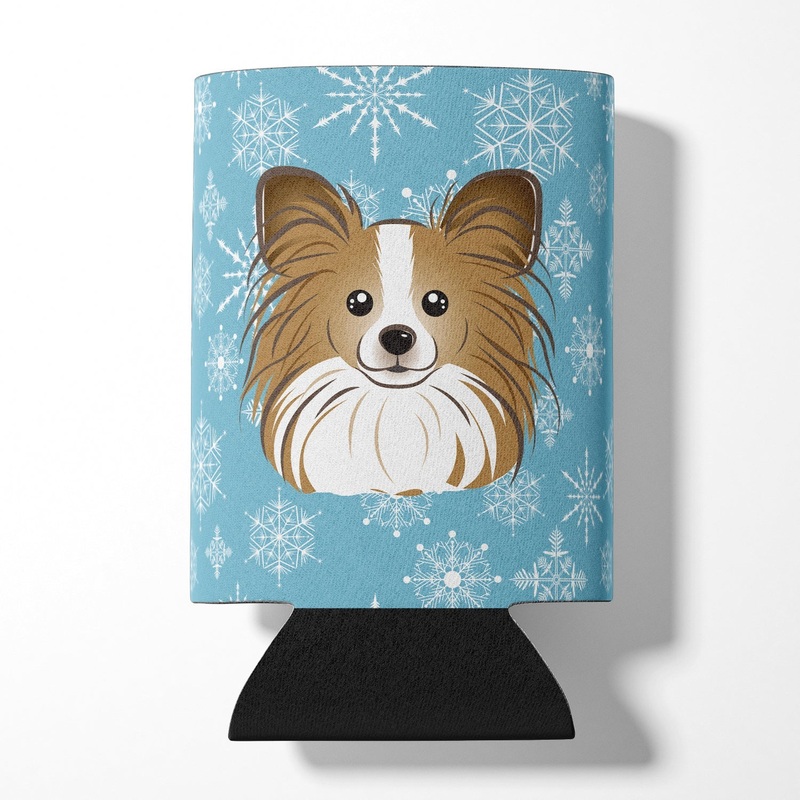 Snowflake Papillon Can or Bottle Hugger BB1682CC