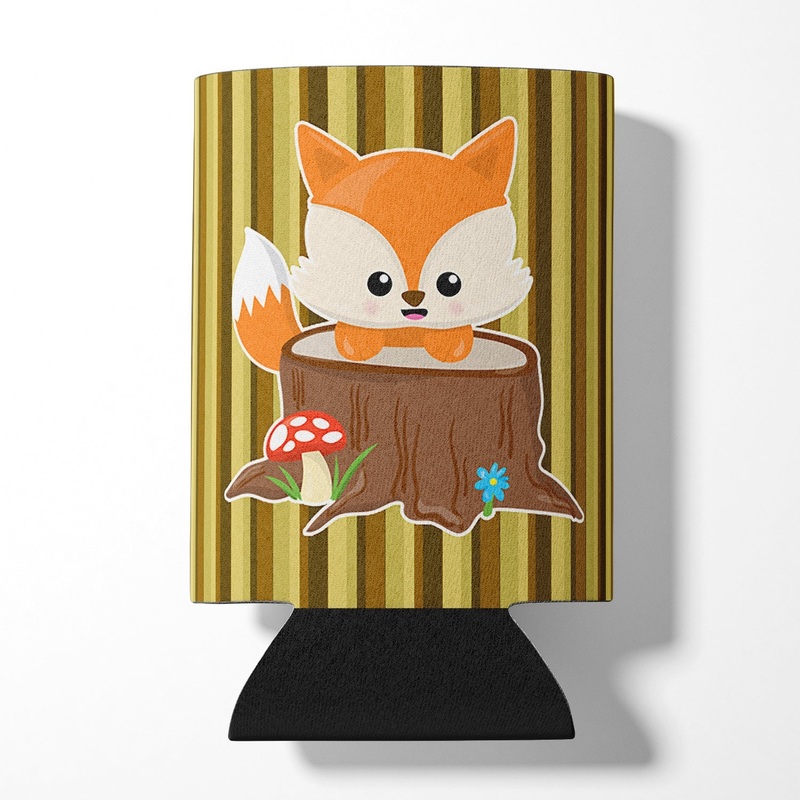 Baby Fox Tree Stripes Can or Bottle Hugger BB7088CC