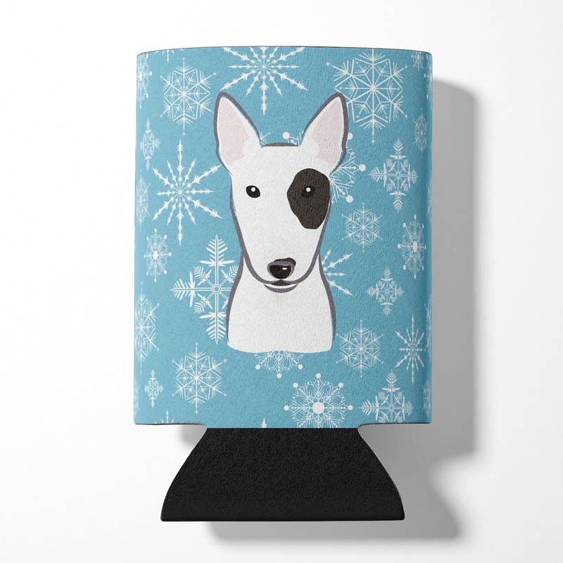 Snowflake Bull Terrier Can or Bottle Hugger BB1643CC