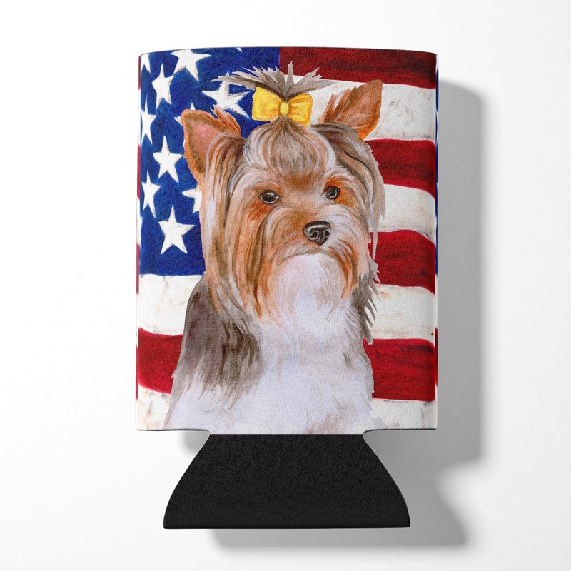 Yorkshire Terrier #2 Patriotic Can or Bottle Hugger BB9723CC