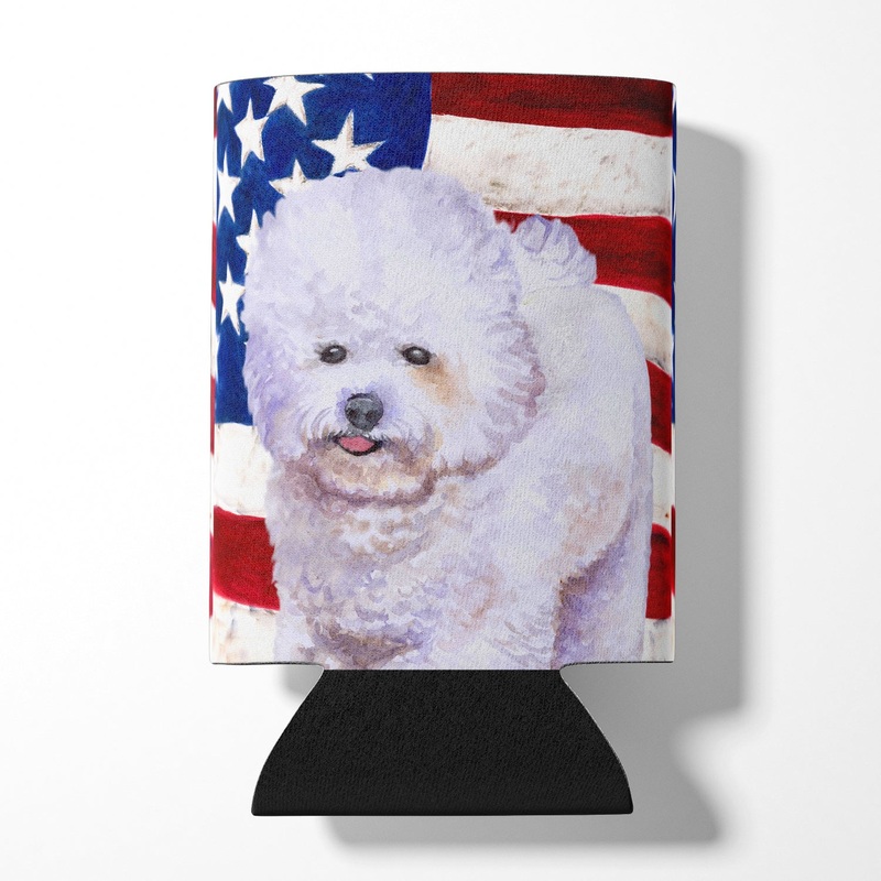 Bichon Frise Patriotic Can or Bottle Hugger BB9648CC