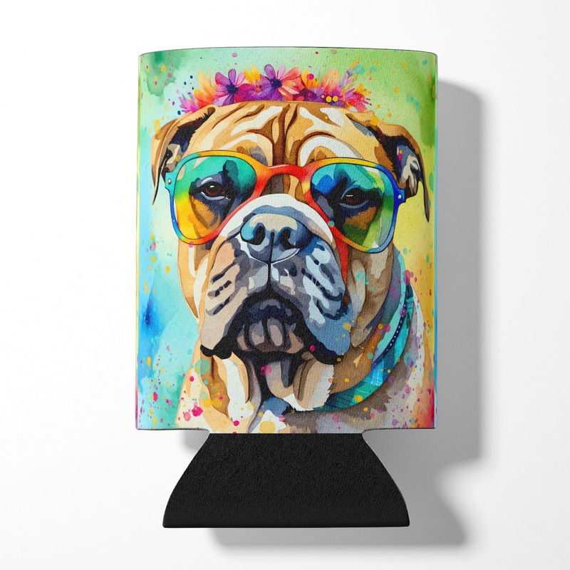 Bullmastiff Hippie Dawg Can or Bottle Hugger
