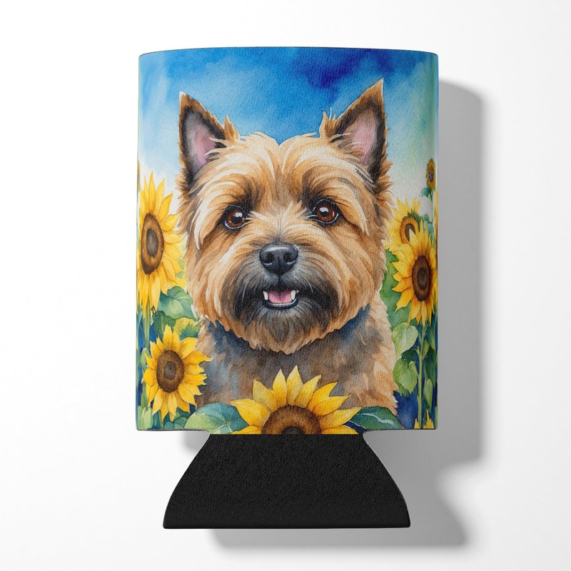 Cairn Terrier in Sunflowers Can or Bottle Hugger