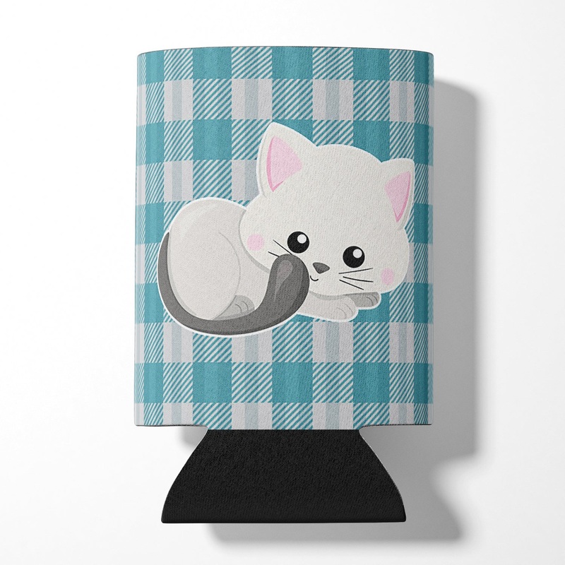 White Kitten Can or Bottle Hugger BB6883CC
